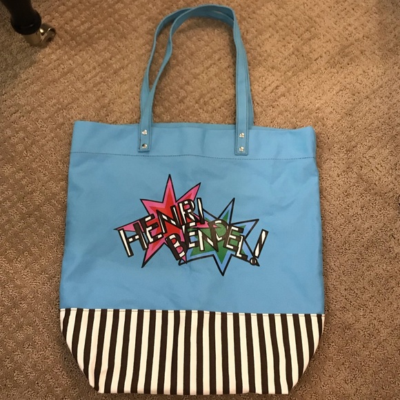 NWOT Henri Bendel Canvas Tote - Picture 1 of 3